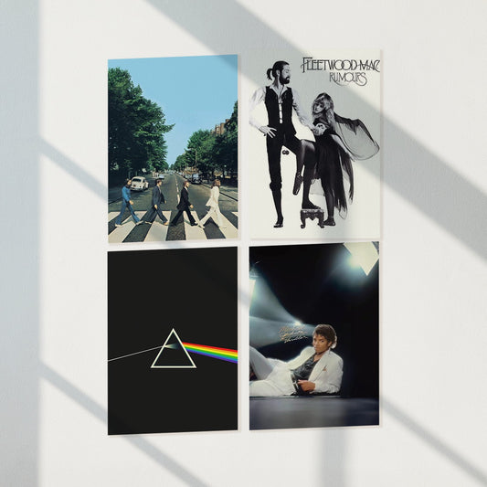 Classic Music Album Cover Poster Set of 4