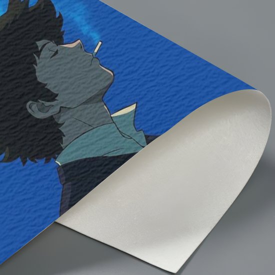 Spike Spiegel Cowboy Bebop Blue Smoke Textura