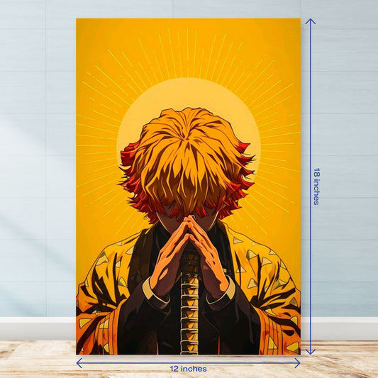 Zenitsu Sun Aura Vertical Poster