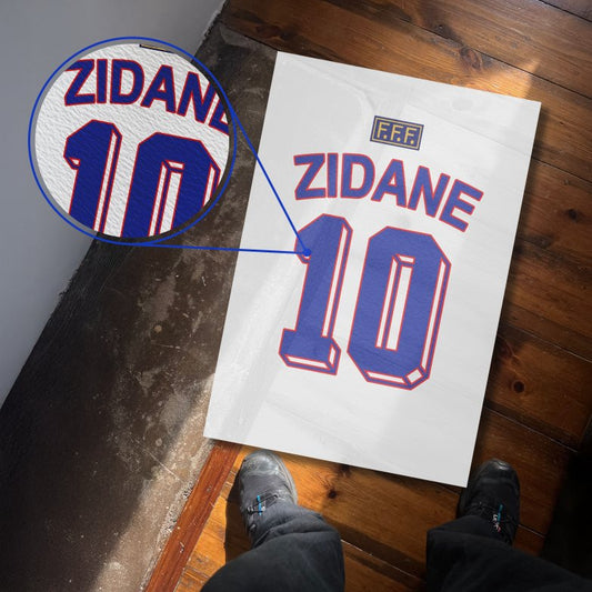 Zinedine Zidane France Jersey Textura