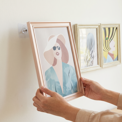 Transparent Self-Adhesive Screw Wall Mount (No-Drill)