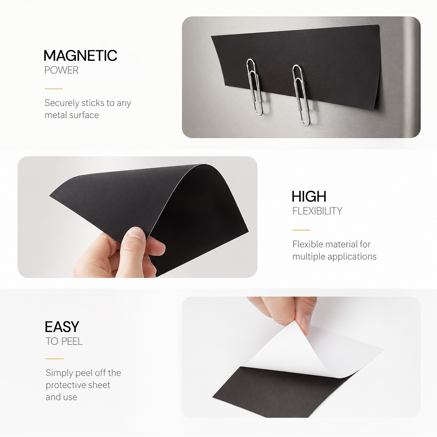 A4  Flexible Magnet Sheet for DIY, Crafts & Displays