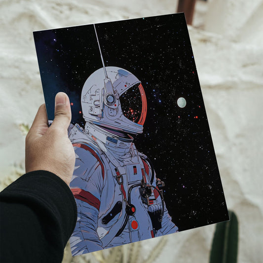 Astronaut Space Voyager Poster