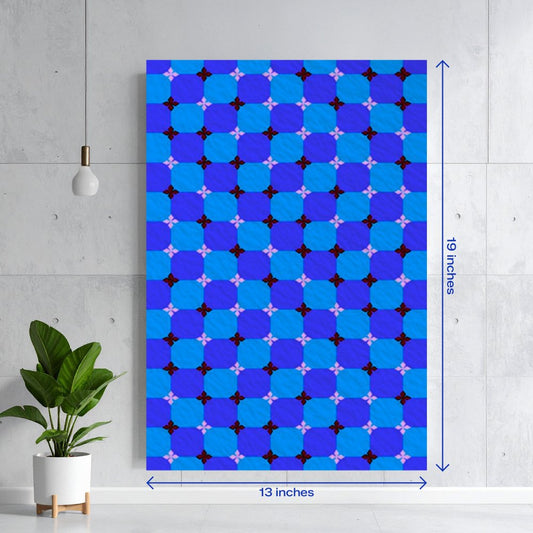 Blue Optical Illusion Moving Pattern Textura