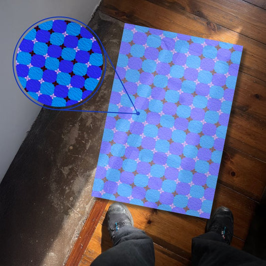 Blue Optical Illusion Moving Pattern Textura