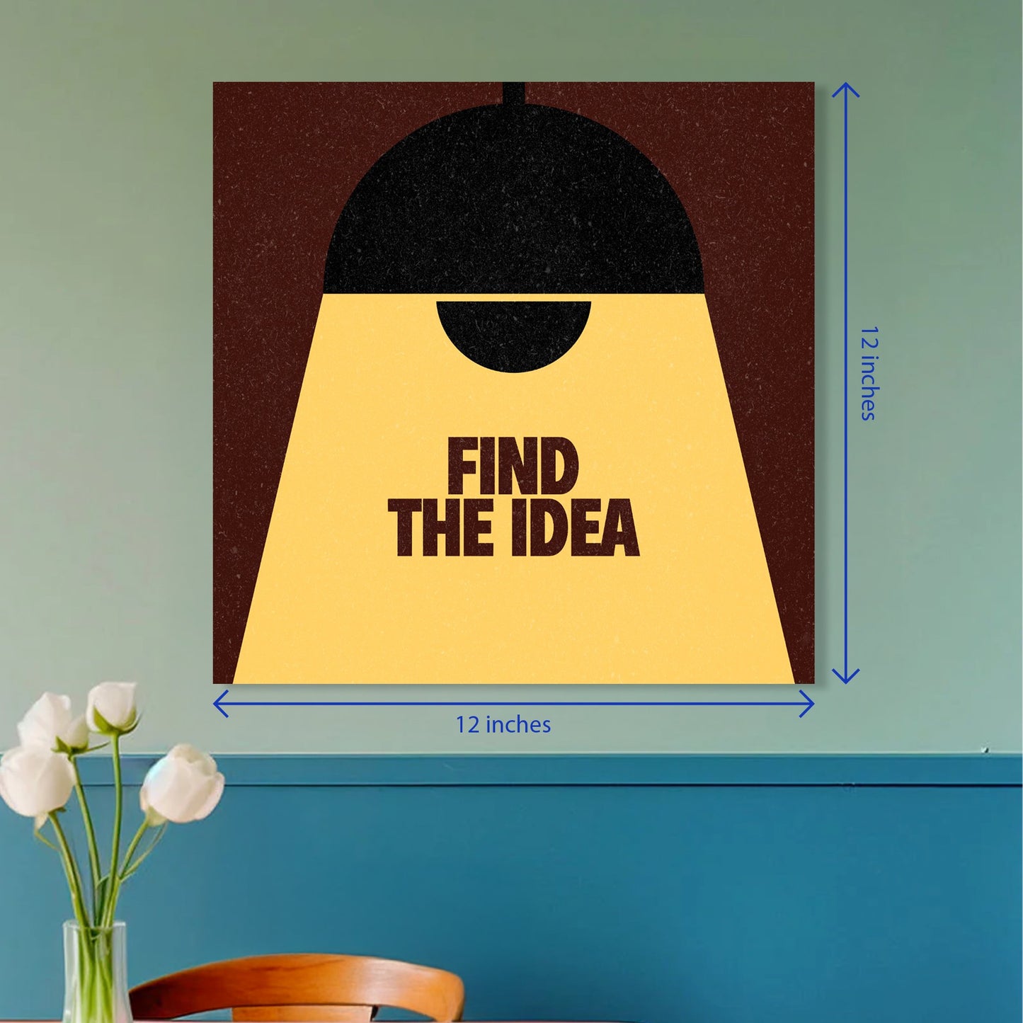 Find The Idea Minimalist Typography Square Poster