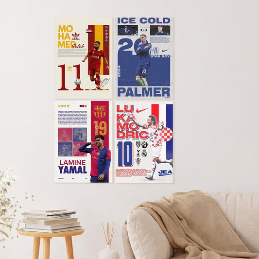 Football Legends Poster Set of 4