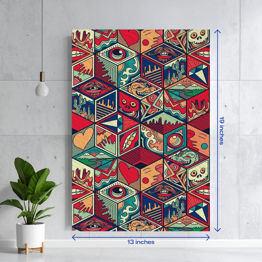 Geometric Pop Art Surreal Pattern Textura