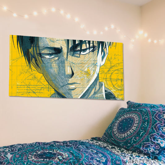 Levi Ackerman Attack on Titan Horizontal Poster