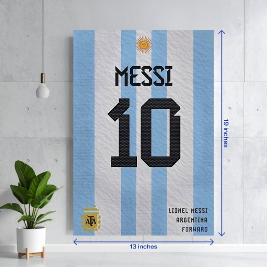 Lionel Messi Argentina Jersey Textura