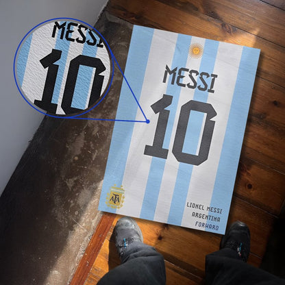 Lionel Messi Argentina Jersey Textura