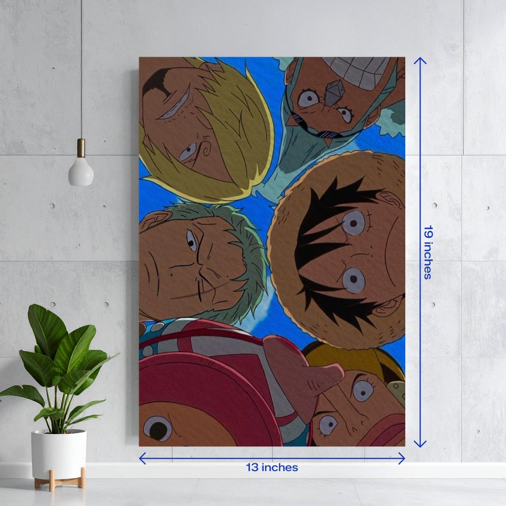 Luffy and Straw Hat Crew One Piece Textura