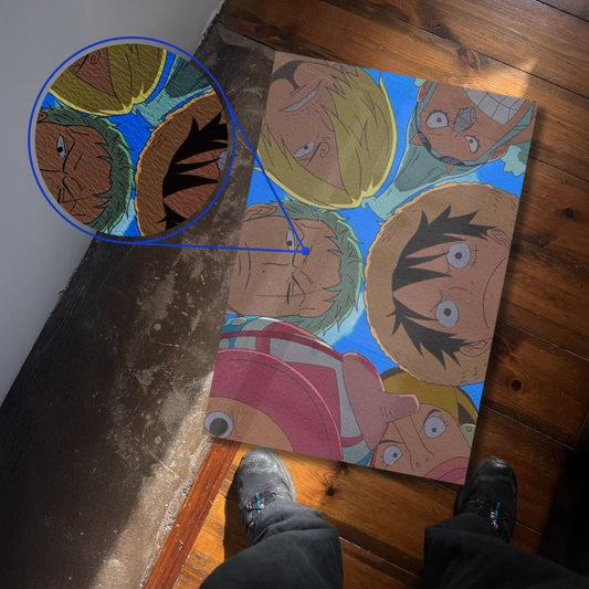 Luffy and Straw Hat Crew One Piece Textura