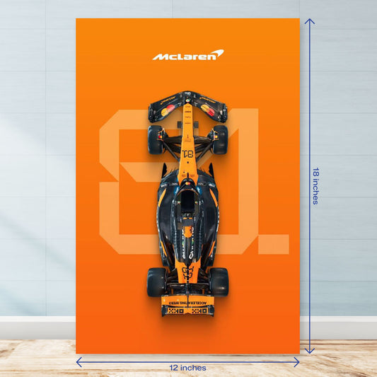 McLaren F1 Precision Vertical Poster