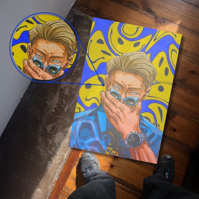 Nanami Kento Jujutsu Kaisen Smiley Textura