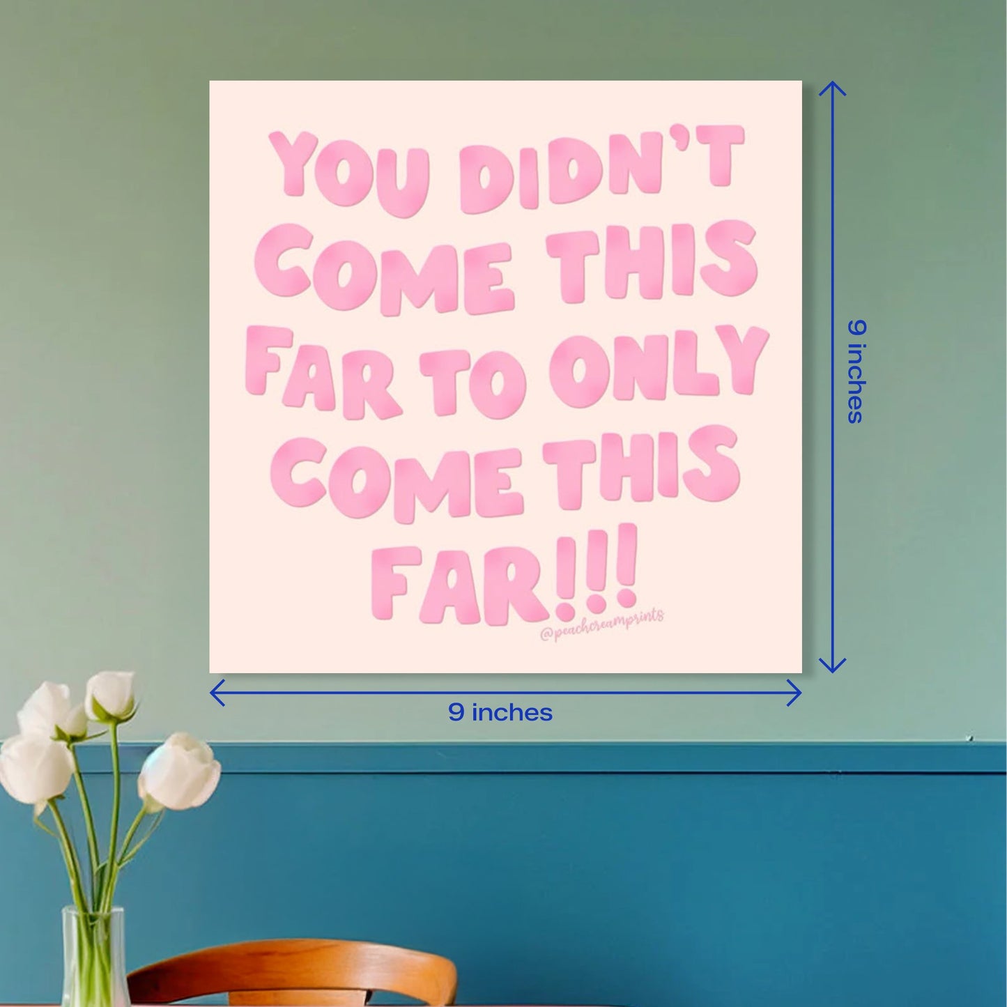 Pink Bold Typography Motivational Square Poster