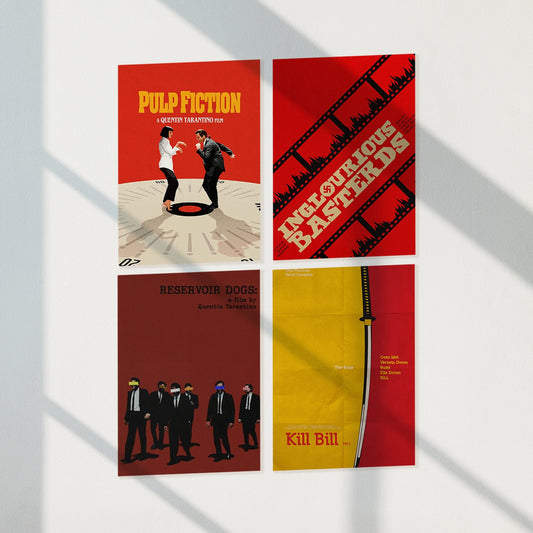 Quentin Tarantino Film Poster Set of 4