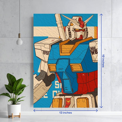 RX-78-2 Gundam Mecha Anime Art Textura