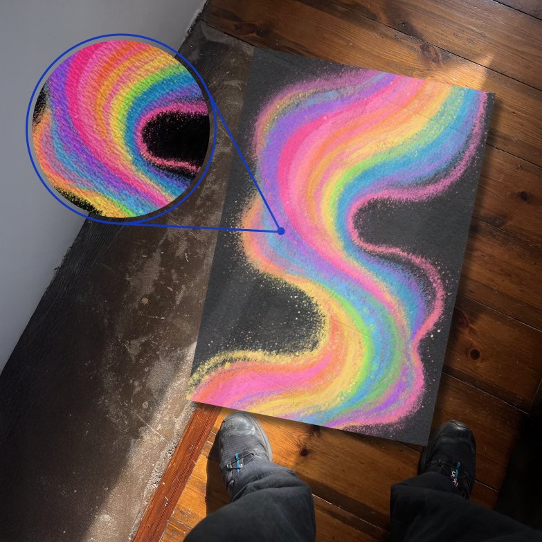Rainbow Nebula Space Abstract Textura
