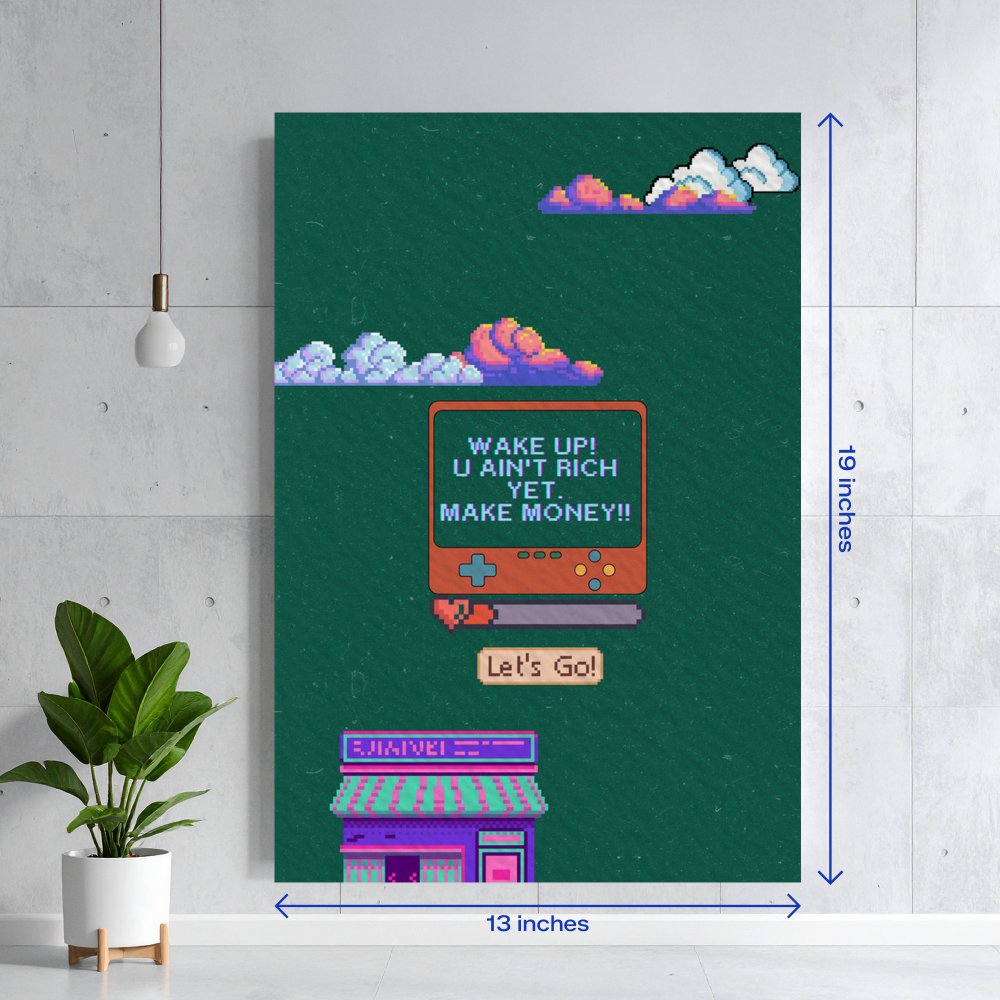 Retro Gameboy Pixel Art Motivation Textura