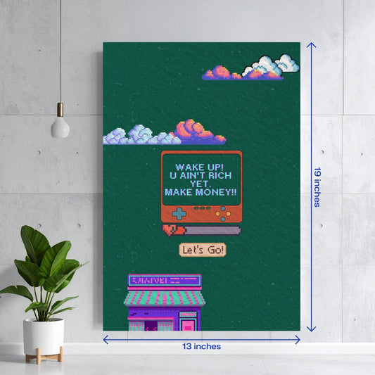 Retro Gameboy Pixel Art Motivation Textura