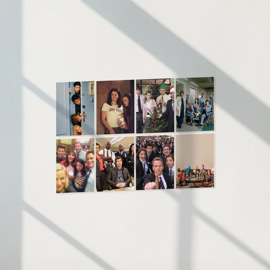 Sitcom TV Show Cast Collection Posters Set of 8