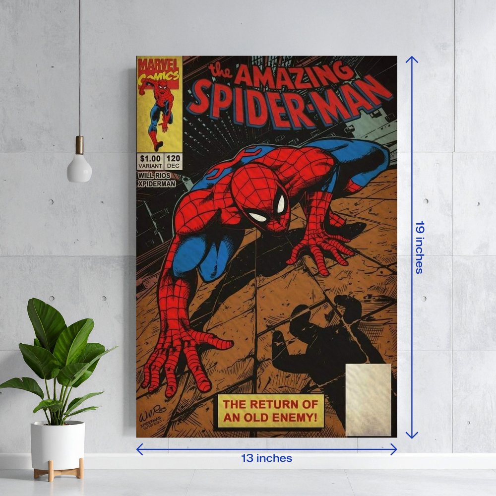 Spider-Man Marvel Comic Cover Textura
