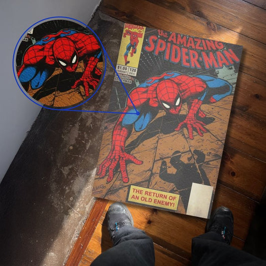 Spider-Man Marvel Comic Cover Textura