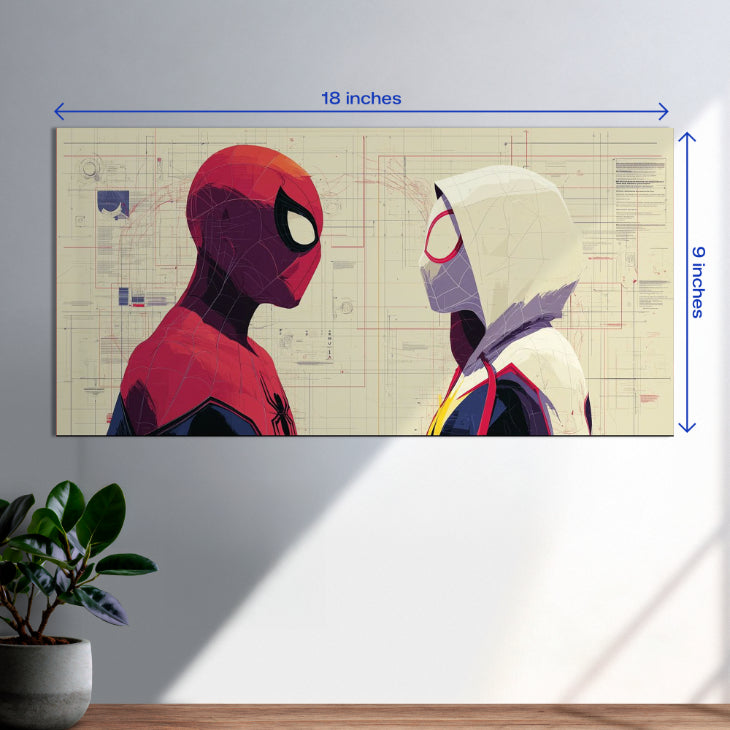 Spider-Man and Gwen Stacy Horizontal Poster