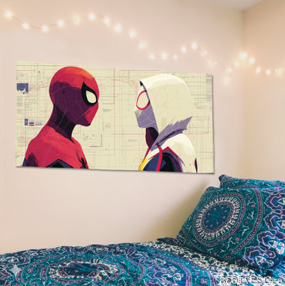 Spider-Man and Gwen Stacy Horizontal Poster