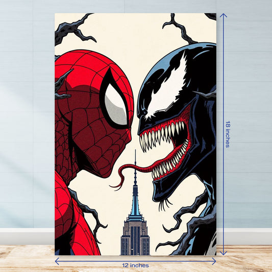 SpiderMan Vs Venom Vertical Poster