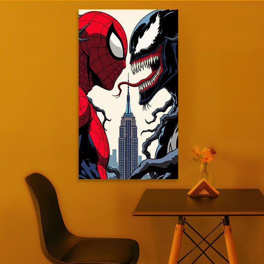 SpiderMan Vs Venom Vertical Poster