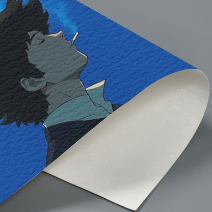 Spike Spiegel Cowboy Bebop Blue Smoke Textura