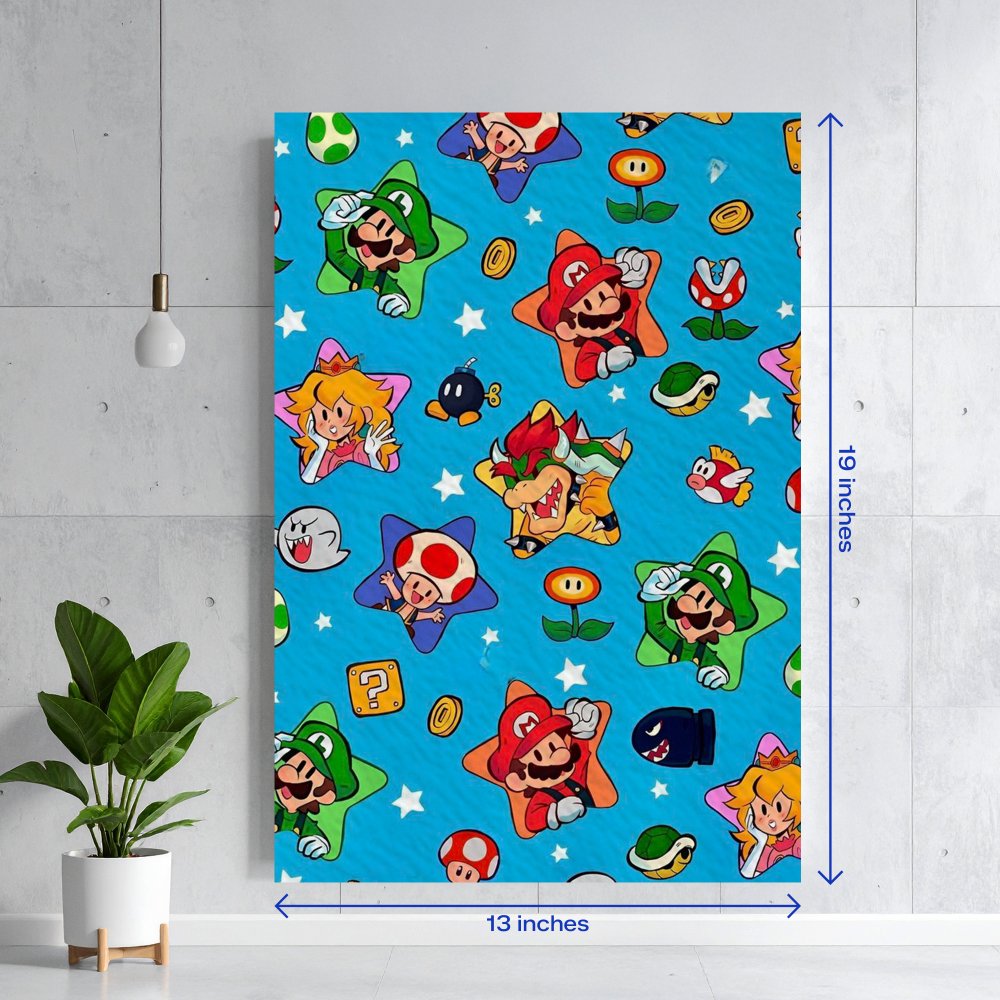 Super Mario Bros Character Pattern Textura