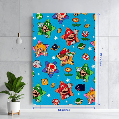 Super Mario Bros Character Pattern Textura