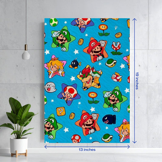 Super Mario Bros Character Pattern Textura