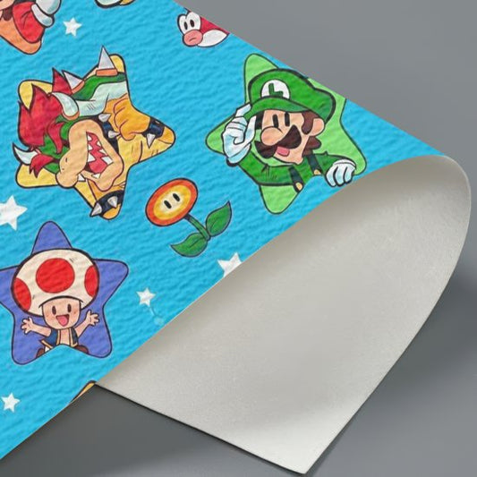 Super Mario Bros Character Pattern Textura