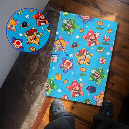 Super Mario Bros Character Pattern Textura