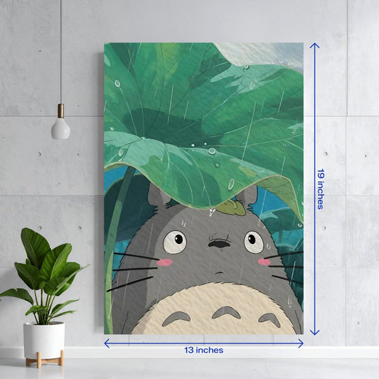 Totoro Studio Ghibli Leaf Rain Textura