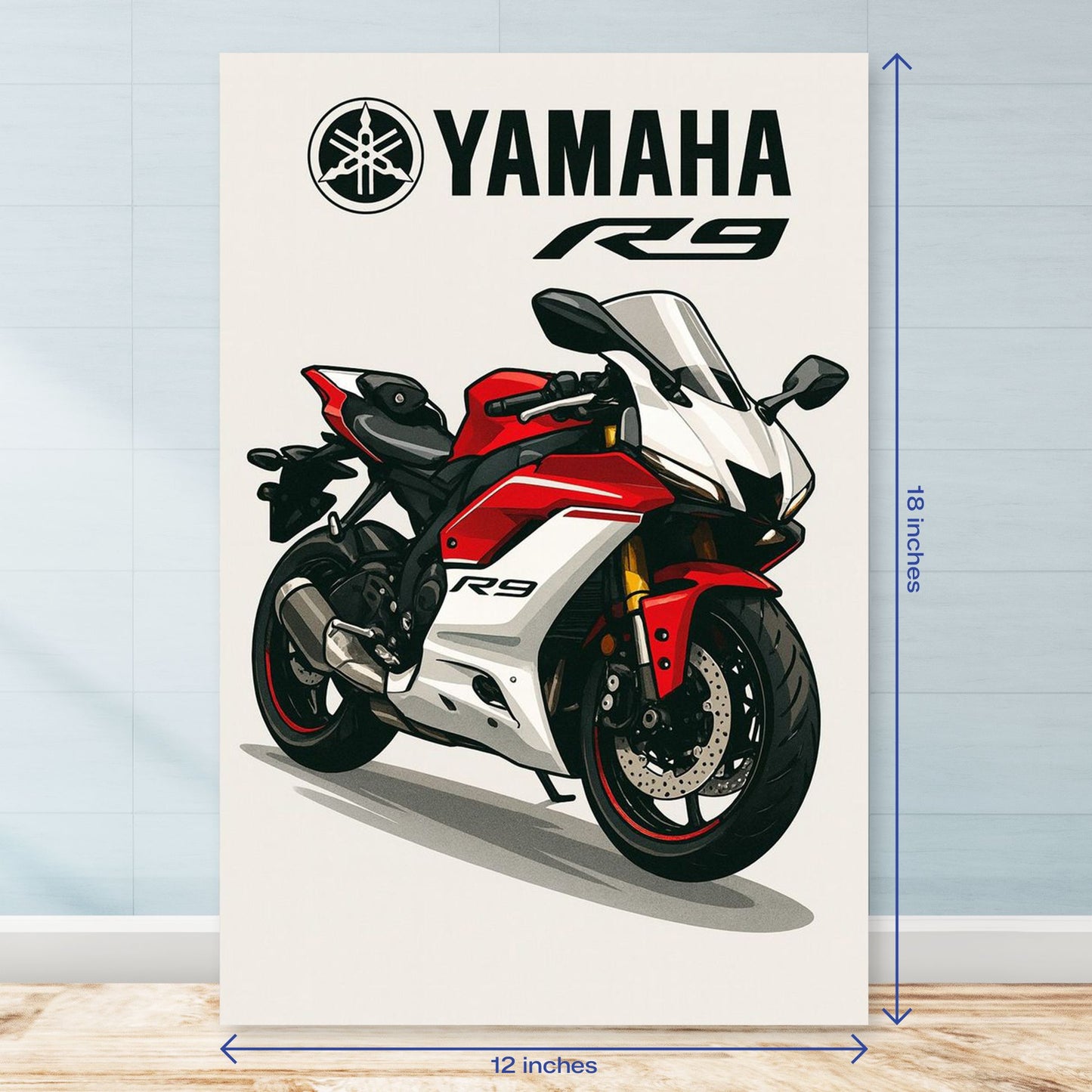 Yamaha R9 Speed Legend Vertical Poster