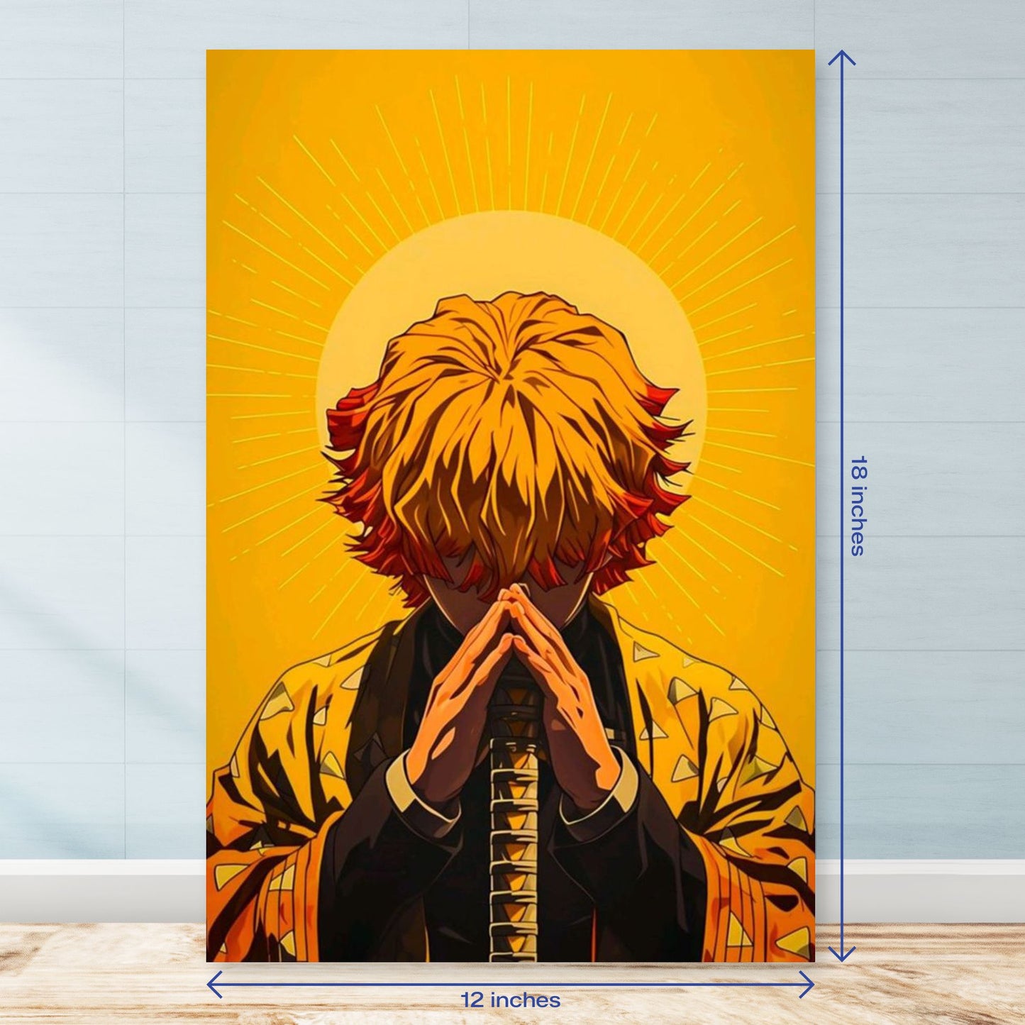 Zenitsu Sun Aura Vertical Poster