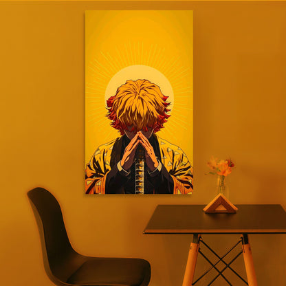 Zenitsu Sun Aura Vertical Poster