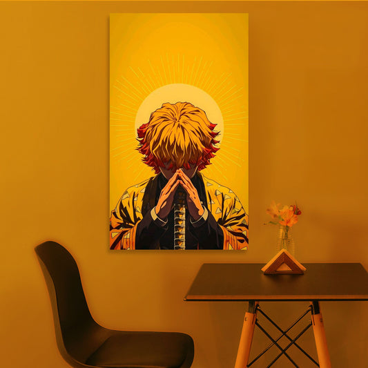 Zenitsu Sun Aura Vertical Poster