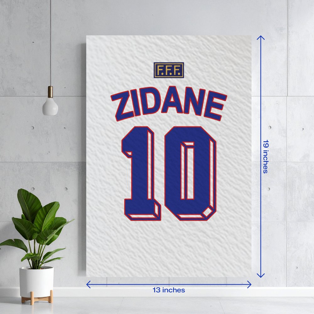 Zinedine Zidane France Jersey Textura
